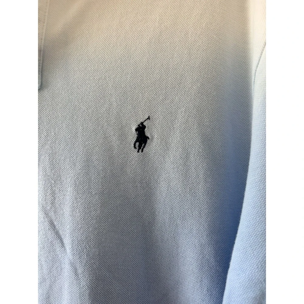 Polo Ralph Lauren Custom Slim Fit Polo Shirt Mens Size XXL Blue Ombre Gradient